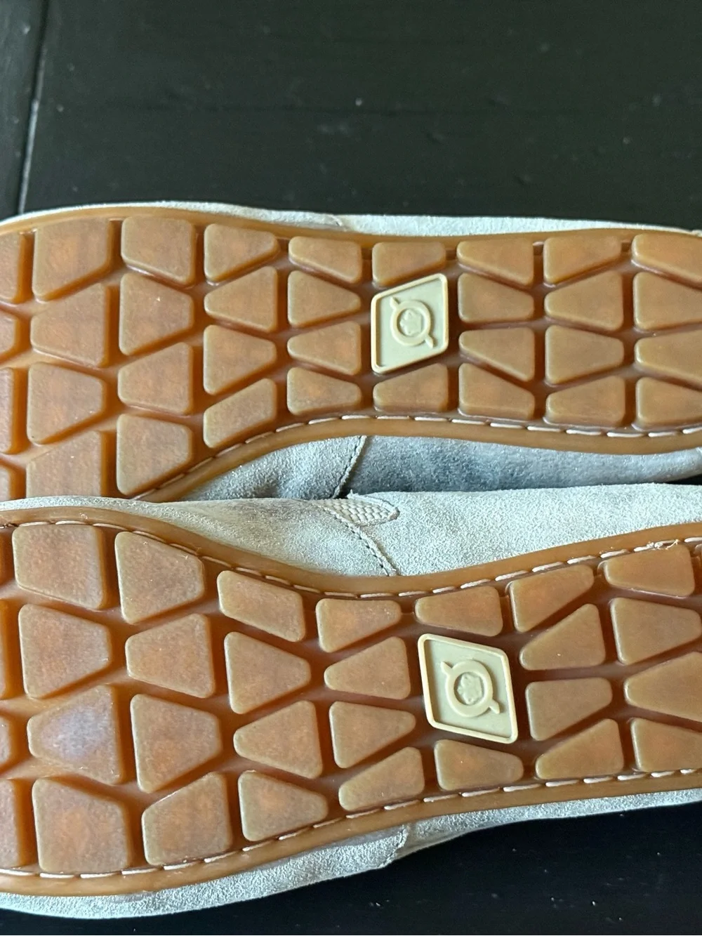 Born Silver Metallic Suede Genuine Leather Loafers